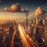 Toronto skyline with CN Tower - IPTV Toronto service