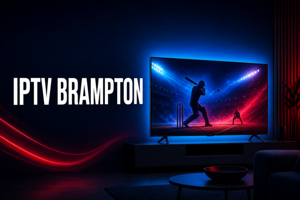 IPTV Brampton service guide with cricket on TV featured image